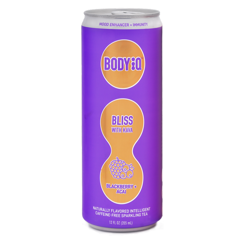 Body iQ Kava Blackberry Açaí Sparkling Water 12oz Can - Body iQ
