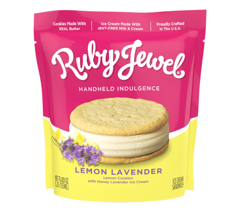 Ruby Jewel Lemon w/ Honey Lavender Ice Cream Sandwich - Ruby Jewel