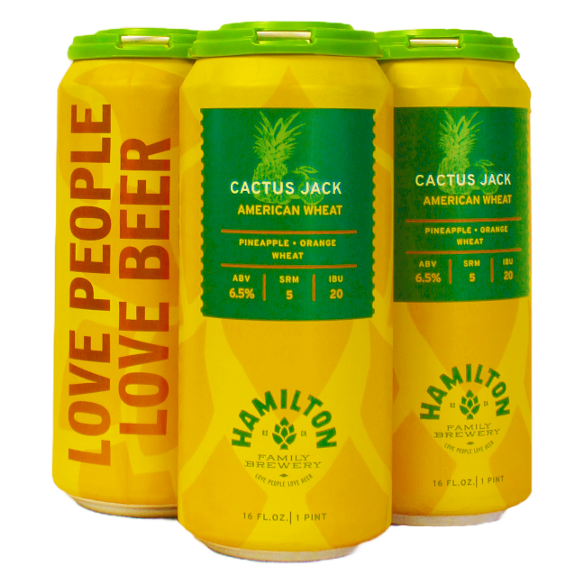 Hamilton Family Cactus Jack Wheat Ale (4PKC 16 OZ)