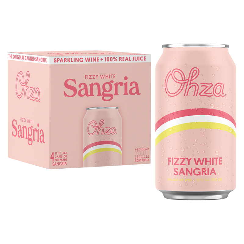 Ohza White Sangria by Joe Jonas 4pk 12oz Can 5.0% ABV - Ohza – BevMo!