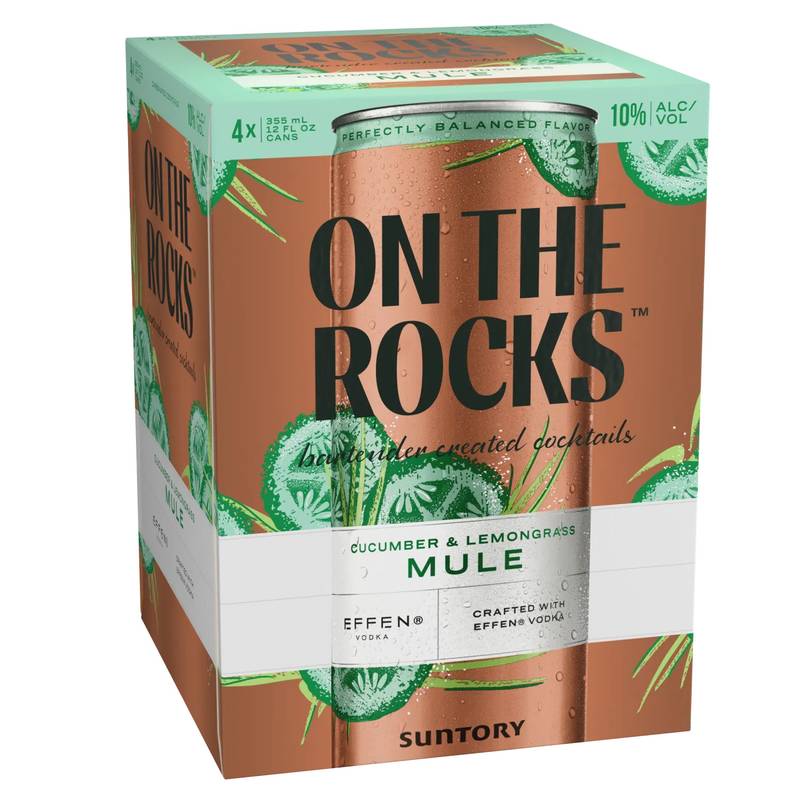 On The Rocks Cucumber & Lemongrass Mule 4pk 12oz Can - On the