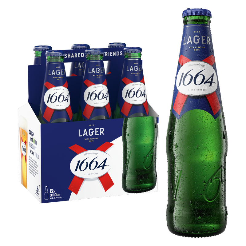 Kronenbourg 1664 6pk Btl 11.2oz 5% ABV - Kronenbourg – BevMo!
