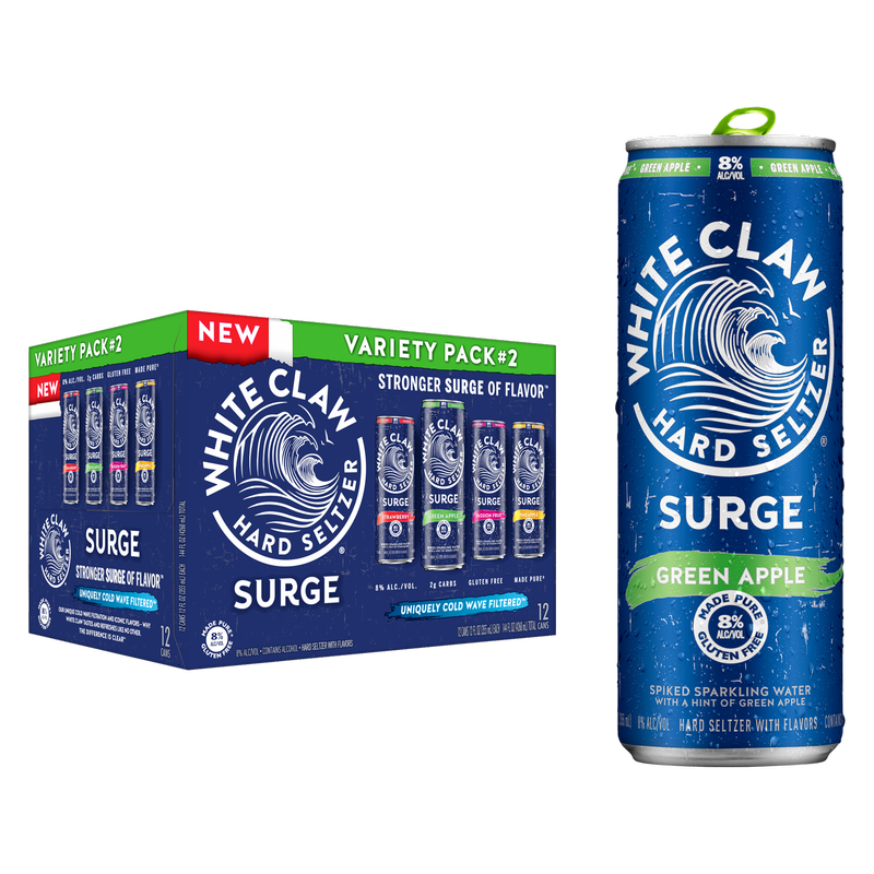 White Claw Surge #2 Variety 12pk 12oz Can 8% ABV - White Claw – BevMo!