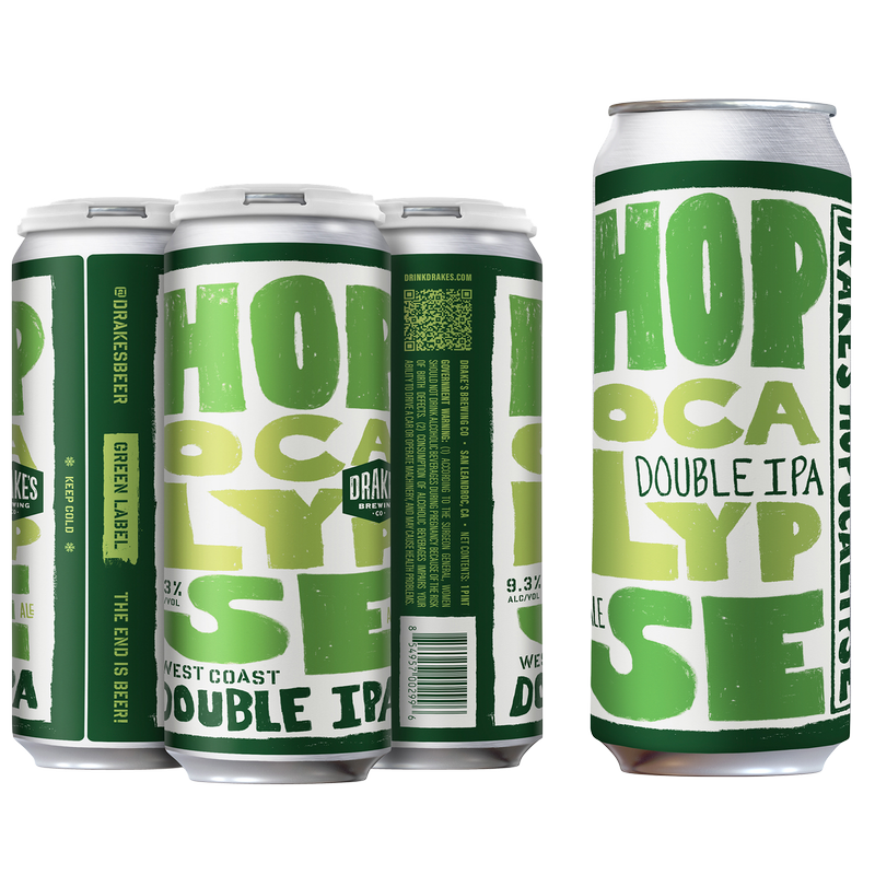 Drake's Brewing Co. Hopocalypse Double IPA Green Label 4pk 16oz