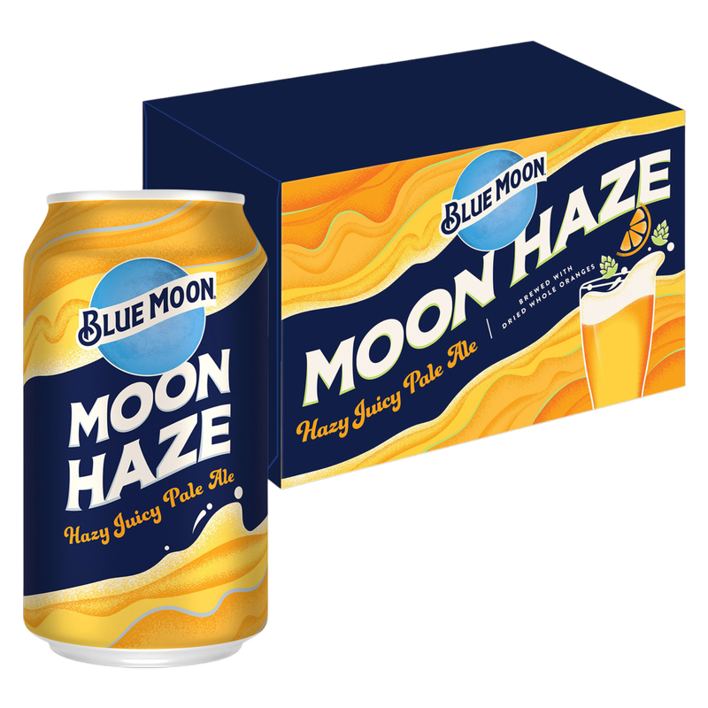 Blue Moon Moon Haze Pale Ale 6pk 12oz Can 5.7% ABV - Blue Moon Blue Moon Moon Haze Pale Ale 6pk 12oz Can 5.7% ABV - Blue Moon