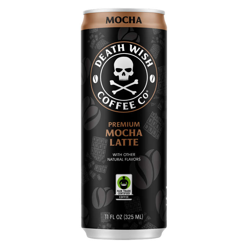 Death Wish Coffee Fair Trade Mocha Latte 11oz Can - Death Wish