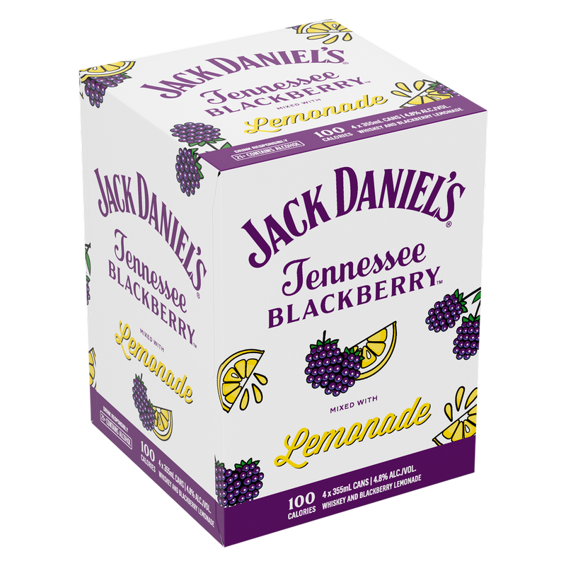 Jack Daniel's TN Blackberry & Lemonade 4pk 355ml Can - Jack