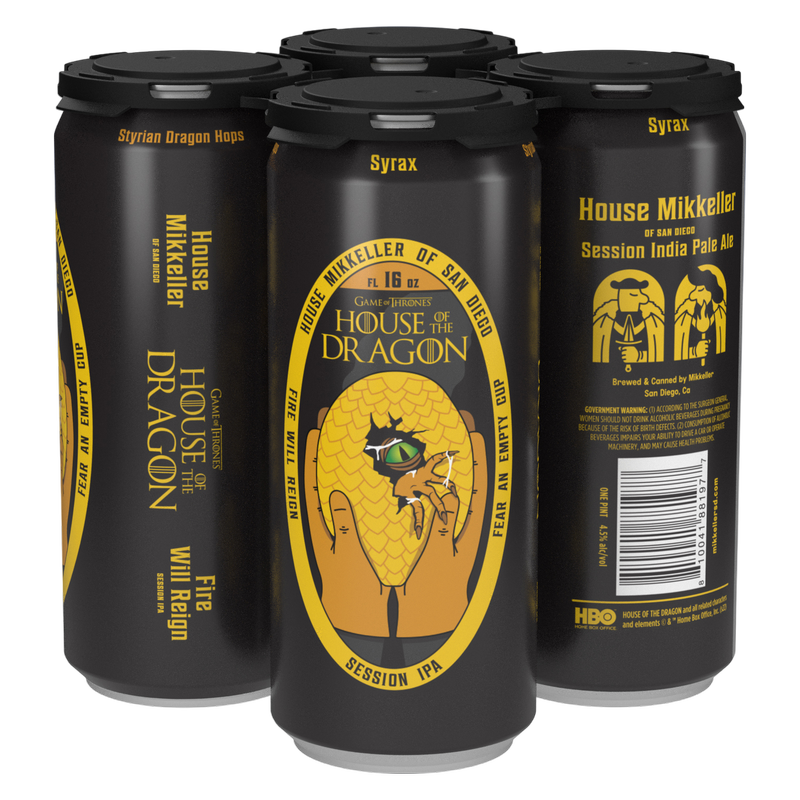 Mikkeller GOT House Of The Dragon IPA 4pk 16oz Can - Mikkeller Mikkeller GOT House Of The Dragon IPA 4pk 16oz Can - Mikkeller