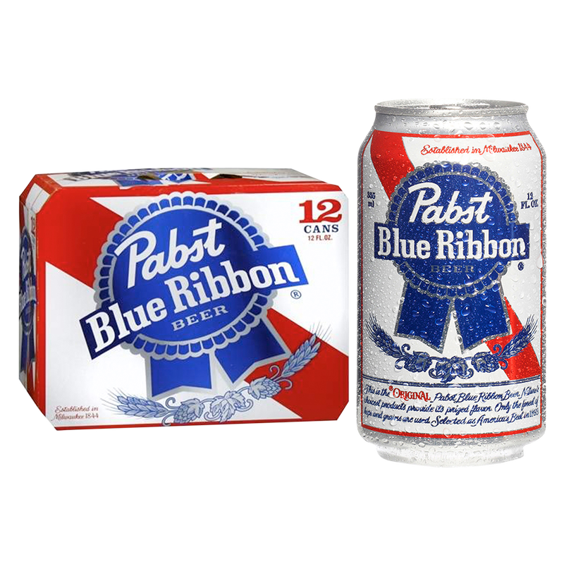 Pabst Blue Ribbon 12pk 12oz Can 4.6% ABV - Pabst – BevMo!