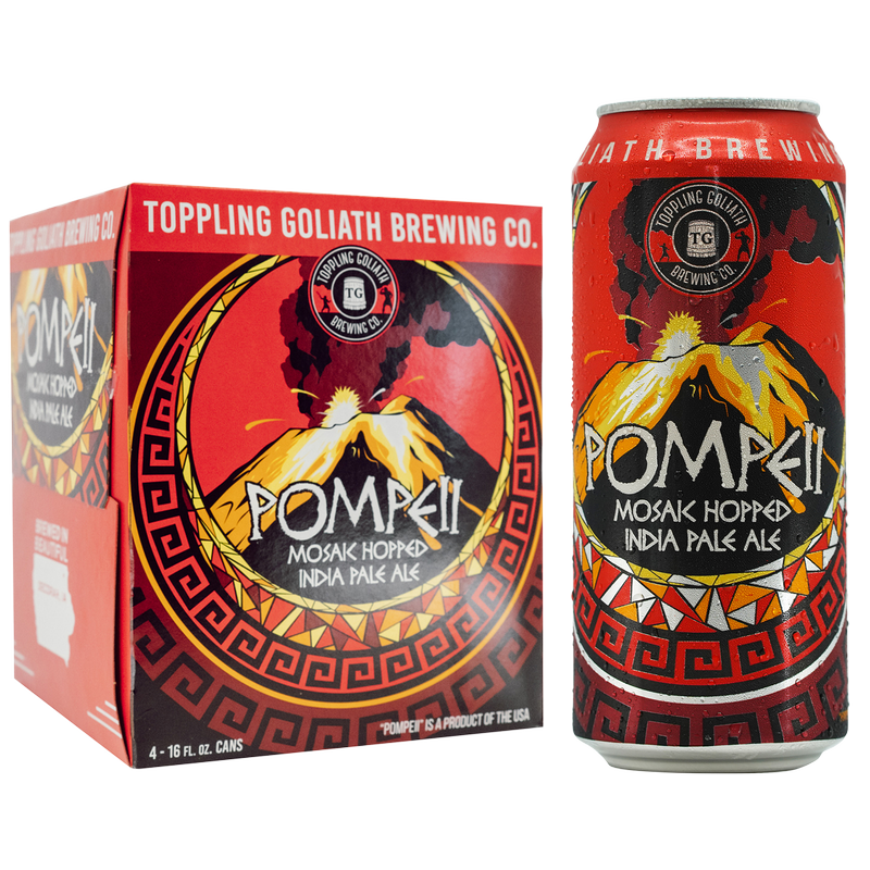 tiger lily ipa Toppling Goliath Pompeii IPA 4pk 16oz Can 6.2% ABV