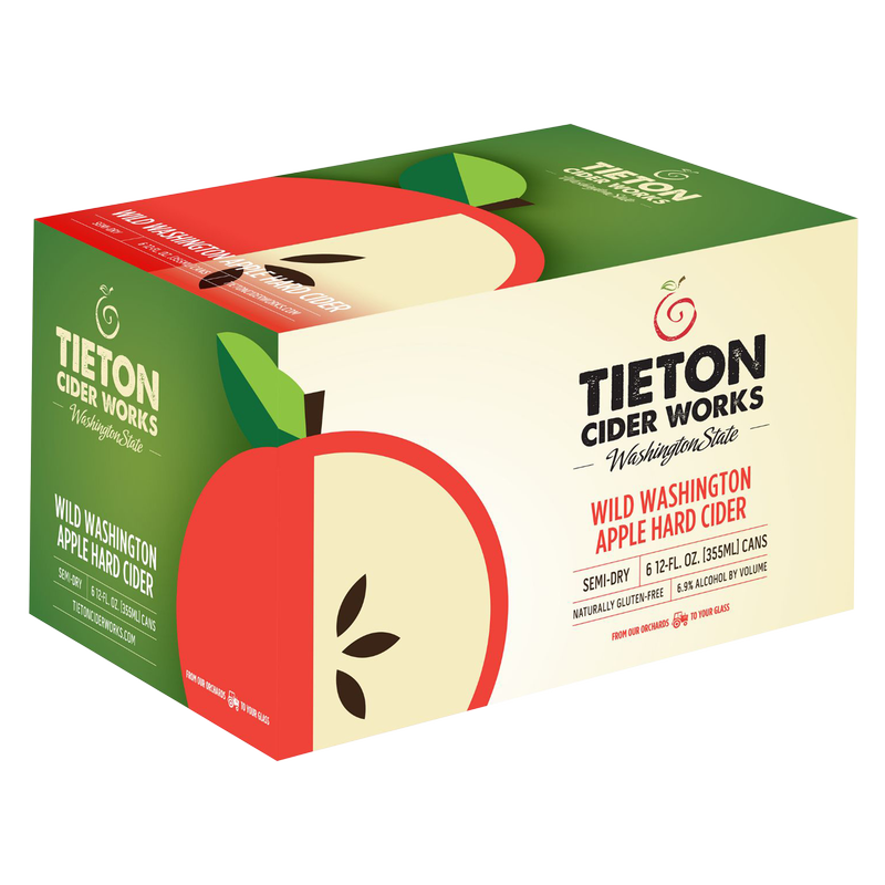 Tieton Cider Works Wild Washington Apple Cider 6pk 12oz Can