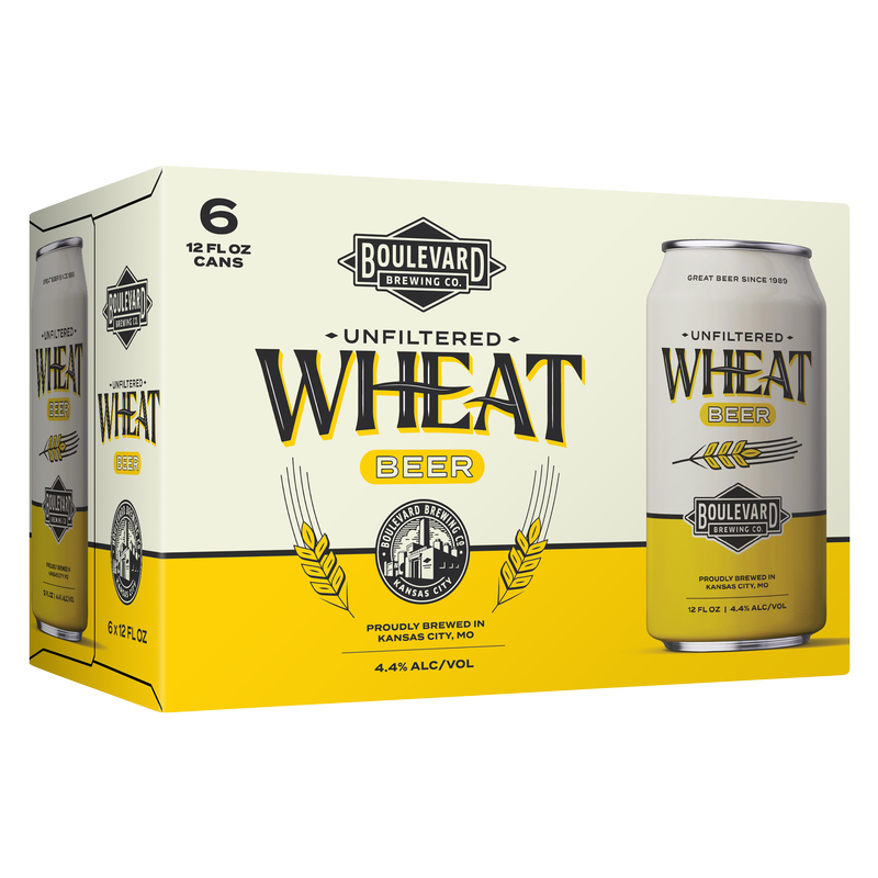 Boulevard Brewing Unfiltered American Wheat 6pk 12oz Can