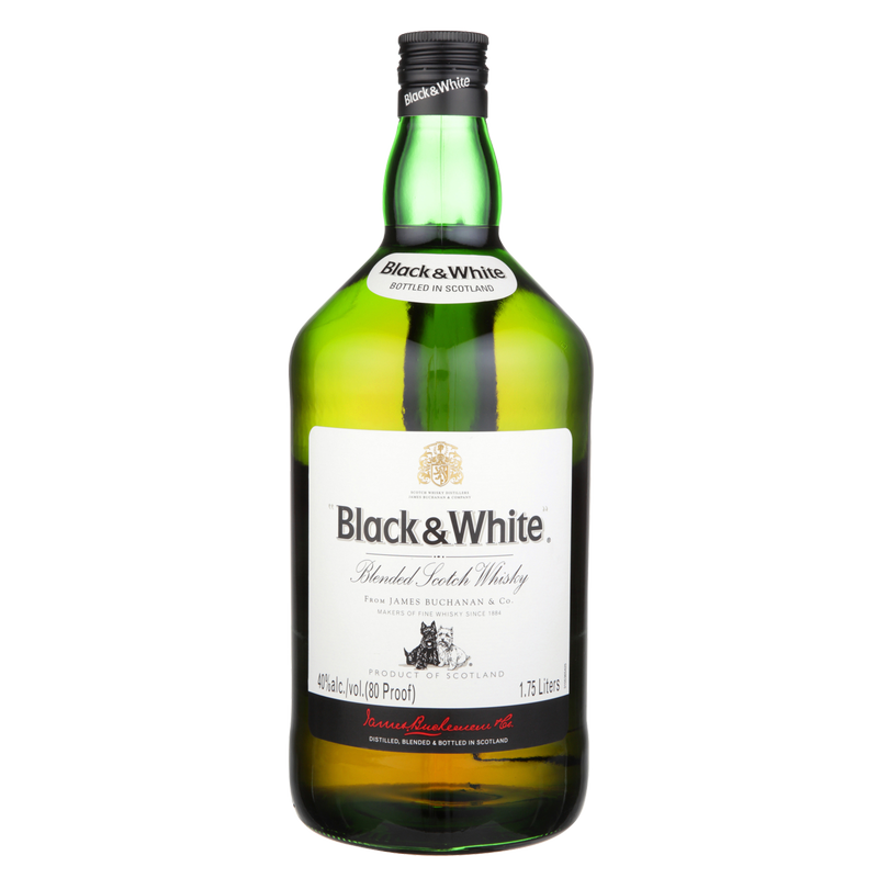 ウイスキー Black & White Premium Scotch Whisky Black & White Scotch 1.75L - Black & White – BevMo!