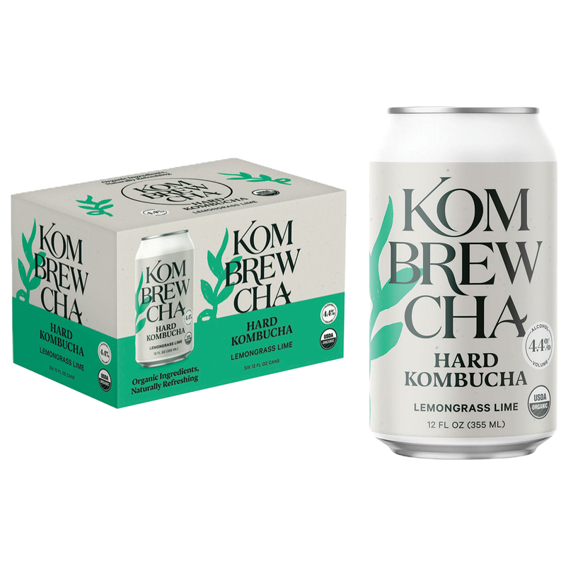 Kombrewcha Lemongrass Lime 6pk 12oz Can 4.4 ABV