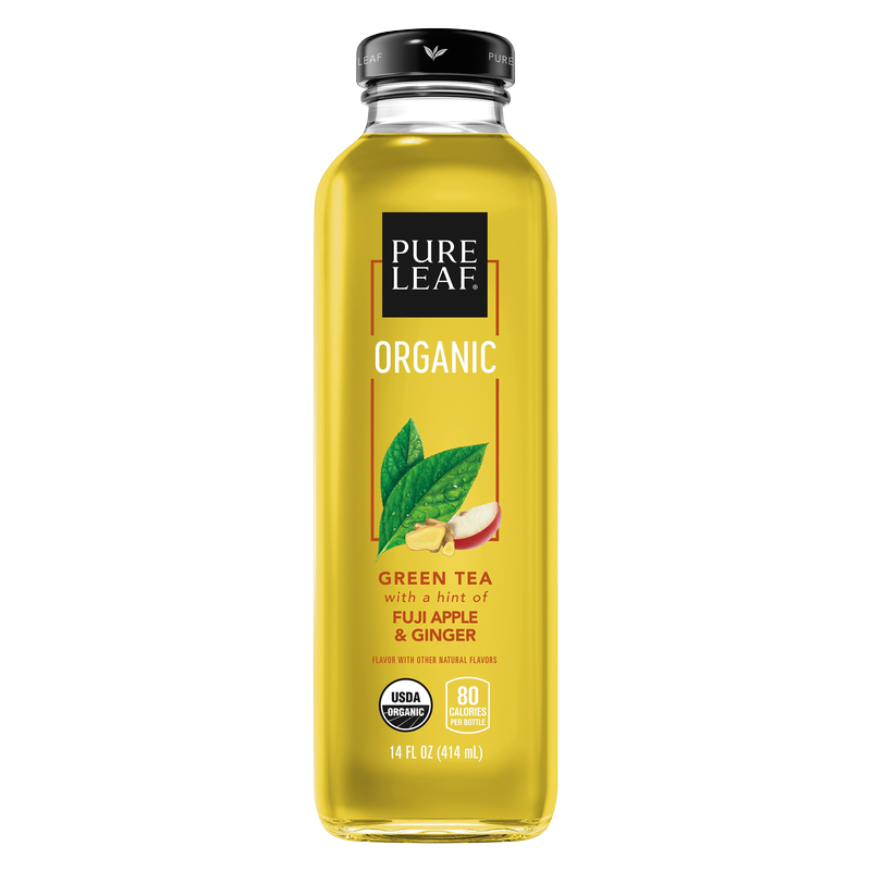 Pure Leaf Organic Fuji Apple & Ginger Tea 14oz Btl – BevMo!