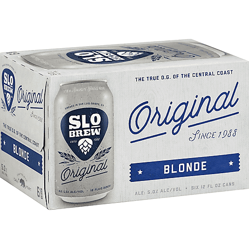 SLO Brewing Original Blonde Ale 6pk 12oz Can BevMo!