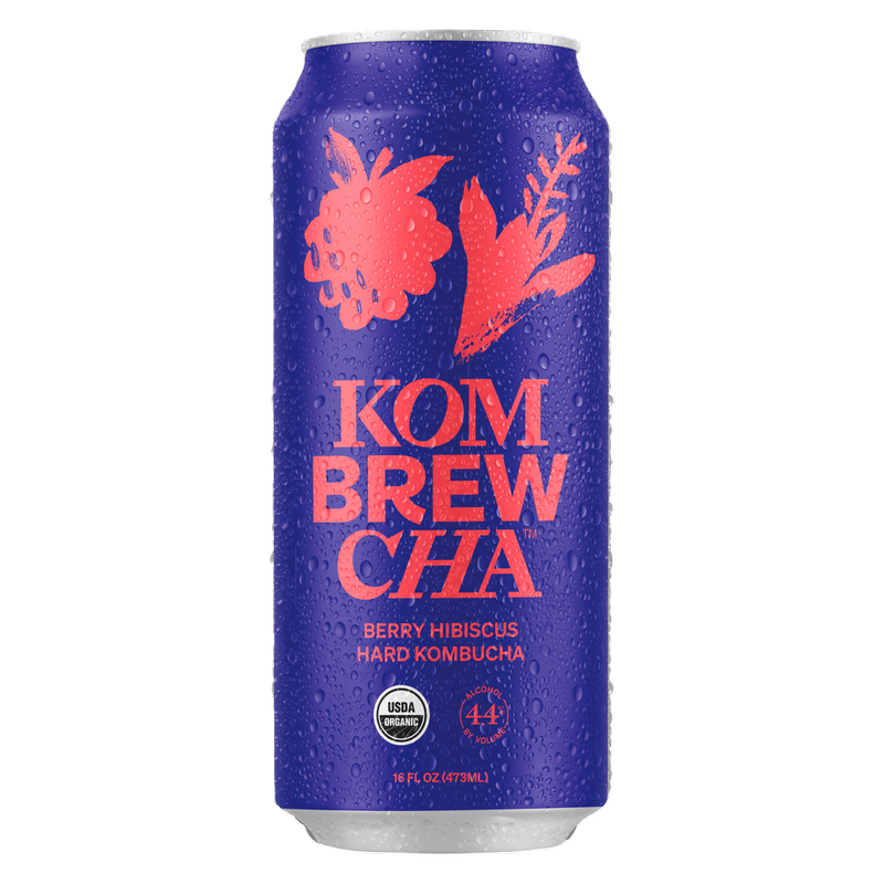 Kombrewcha Hard Kombucha Berry Hibiscus Single 16oz Can