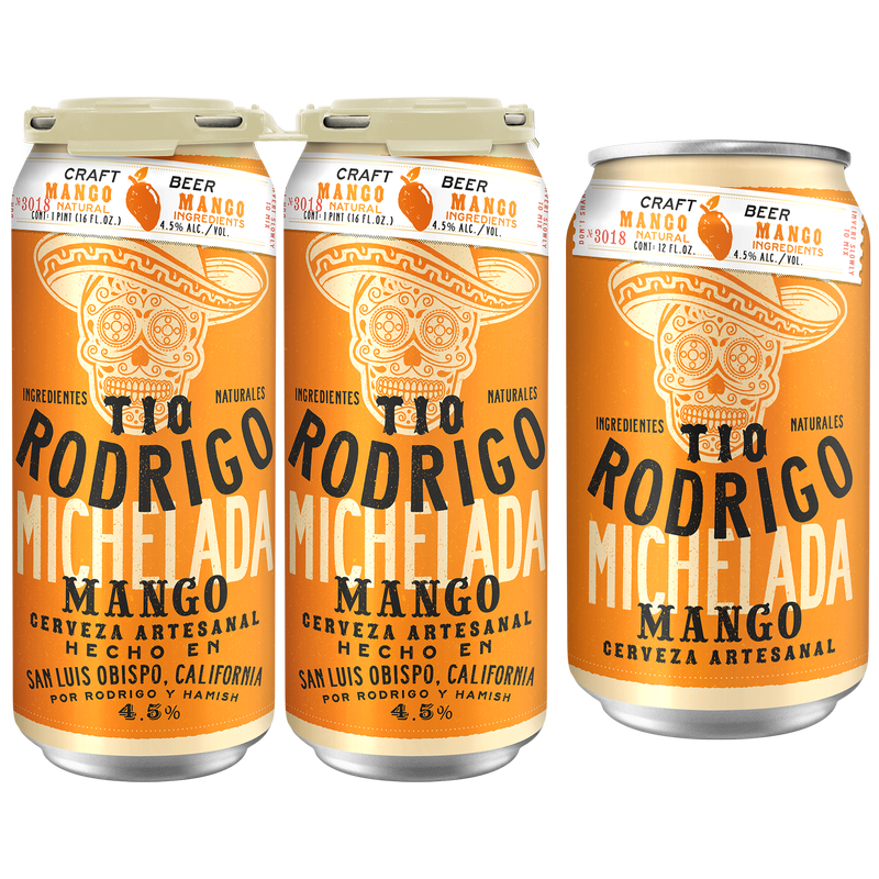 Tio Rodrigo Mango Michelada 4pk 16oz Can 4.5% ABV - BevMo! – BevMo!