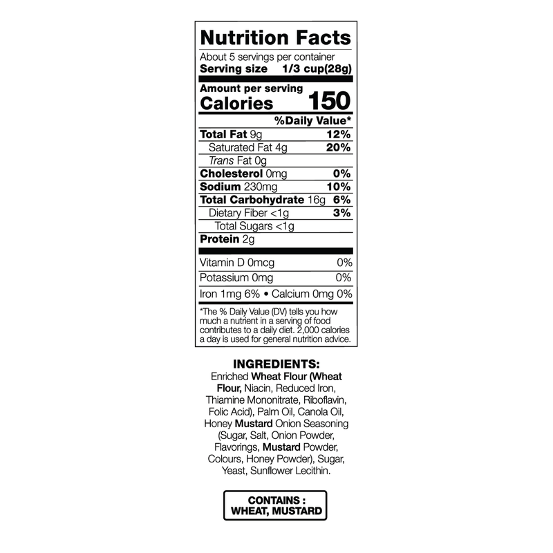 Pearl's Pretzels Honey Mustard & Onion Pretzel Pieces 5oz
