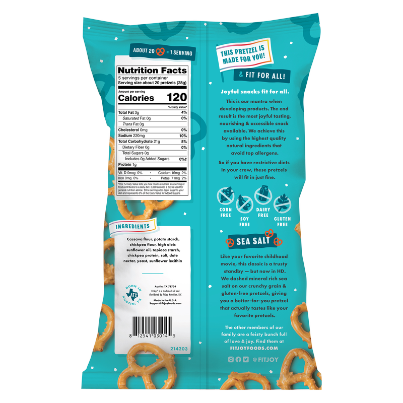 FitJoy Himalyan Pink Salt Grain Free Pretzel Twists 5oz