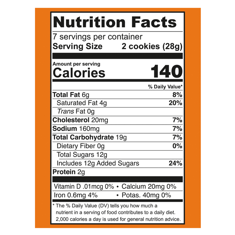 Tate's Bake Shop Pumpkin Spice Cookies 7oz