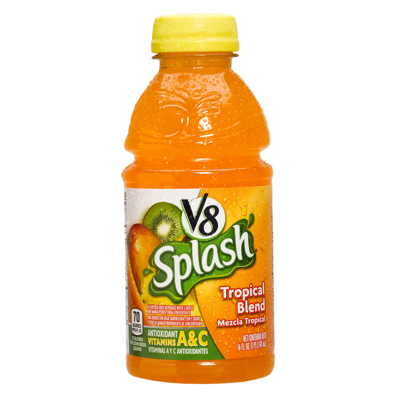 V8 Splash Tropical Blend Juice 16oz Btl V8 – BevMo!
