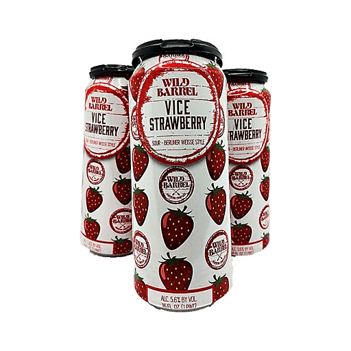 Wild Barrel Brewing Vice Strawberry 4pk 16oz Can - BevMo! – BevMo!