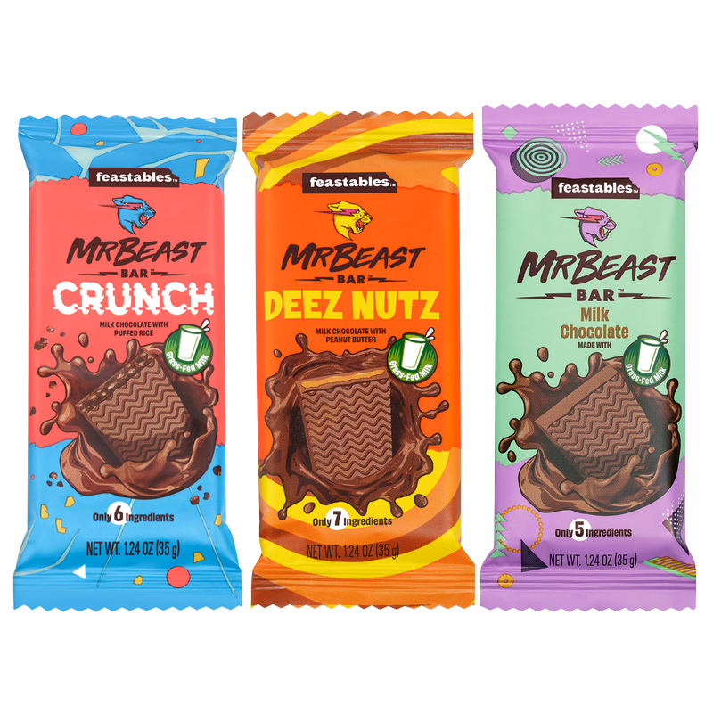 Feastables MrBeast Chocolate Bars 1.23oz 3ct – BevMo!