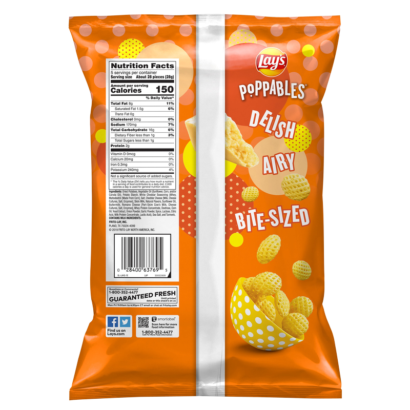 Lay's White Cheddar Poppables 5oz