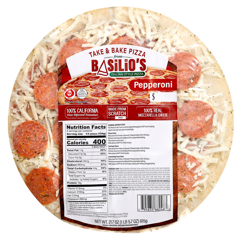 Basilio Frozen Pepperoni Pizza 11in 21.7oz - BevMo! – BevMo!
