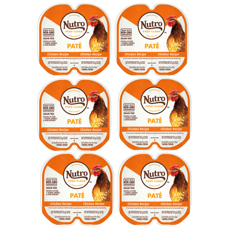 6 Ct Nutro Perfect Portions Trays Grain Free Pate Real Chicken Recipe BevMo