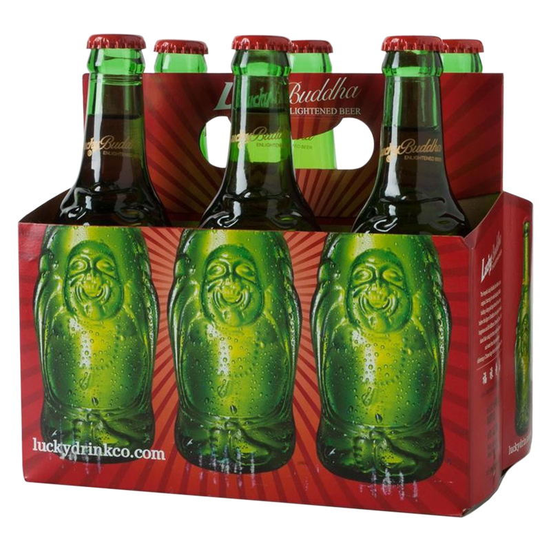 Lucky Buddha Lager6pk 12oz Btl BevMo