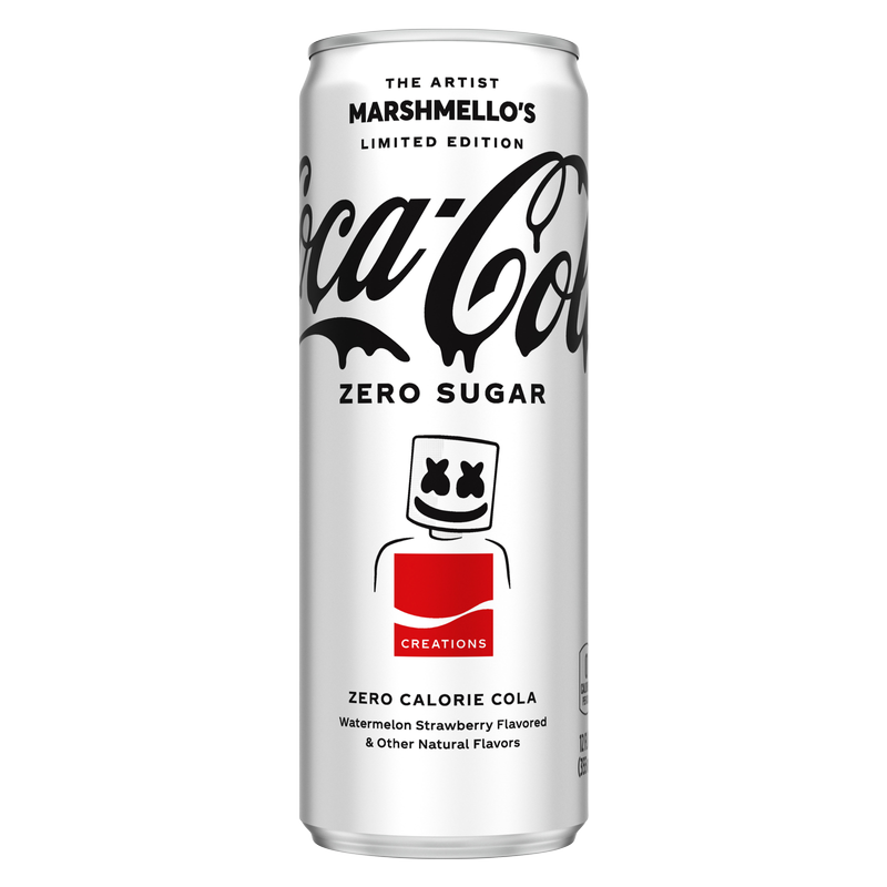 Marshmello's Limited Edition Coca-Cola Zero Sugar 12oz Can - BevMo Marshmello's Limited Edition Coca-Cola Zero Sugar 12oz Can - BevMo
