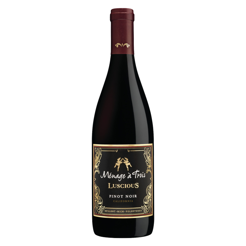 Menage a Trois Luscious Pinot Noir 750ml - Menage A Trois – BevMo!