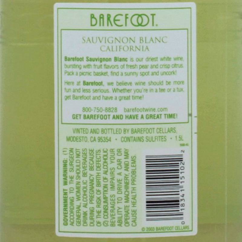 Barefoot Cellars Sauvignon Blanc 1.5L