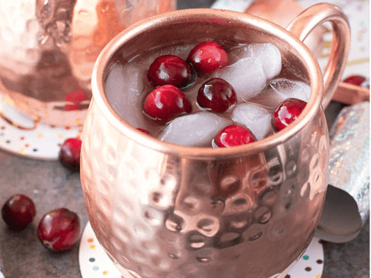 Pomegranate Champagne Mule