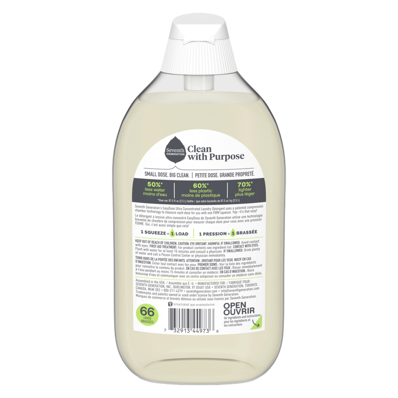 Seventh Generation EasyDose Clean Scent Ultra Concentrated Laundry Detergent 23.1oz