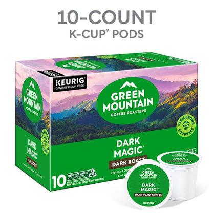 Green Mountain Coffee Roasters Dark Magic K-Cup Pods, Dark Roast Coffee 10ct
