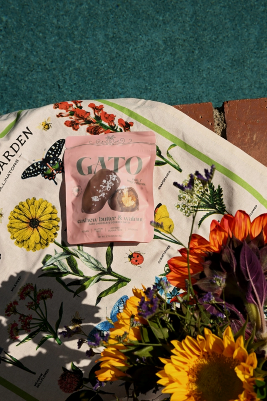 Gato Dates Chocolate Covered Dates with Cashew Butter, 3.79 oz