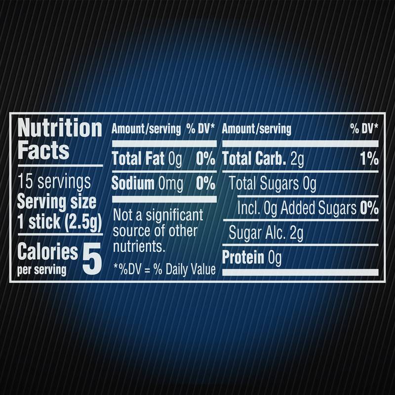 5 GUM Peppermint Cobalt Sugar Free Chewing Gum, Five Gum, 15 Sticks