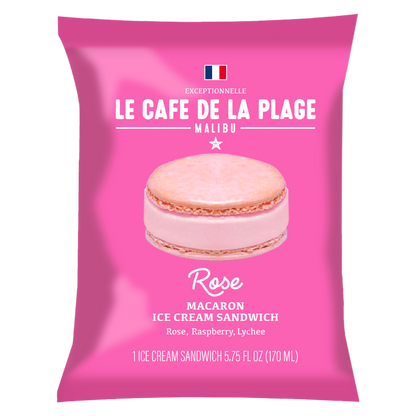 Le Cafe De La Plage Rose Macaron Ice Cream Sandwich 5.75oz