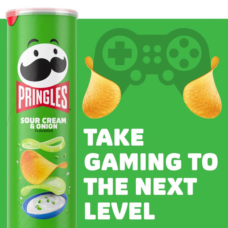 Pringles Sour Cream & Onion Potato Crisps Chips 5.5oz