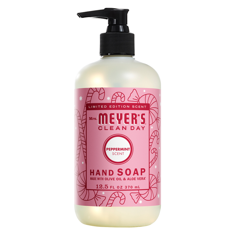 Mrs. Meyer's Clean Day Liquid Hand Soap, Peppermint Scent, 12.5 Ounce Bottle