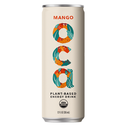 Oca Mango Plant Based Energy Drink 12oz Can