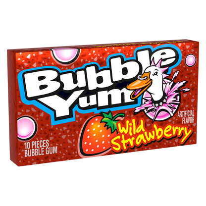 Bubble Yum Wild Strawberry Gum, 2.82 oz