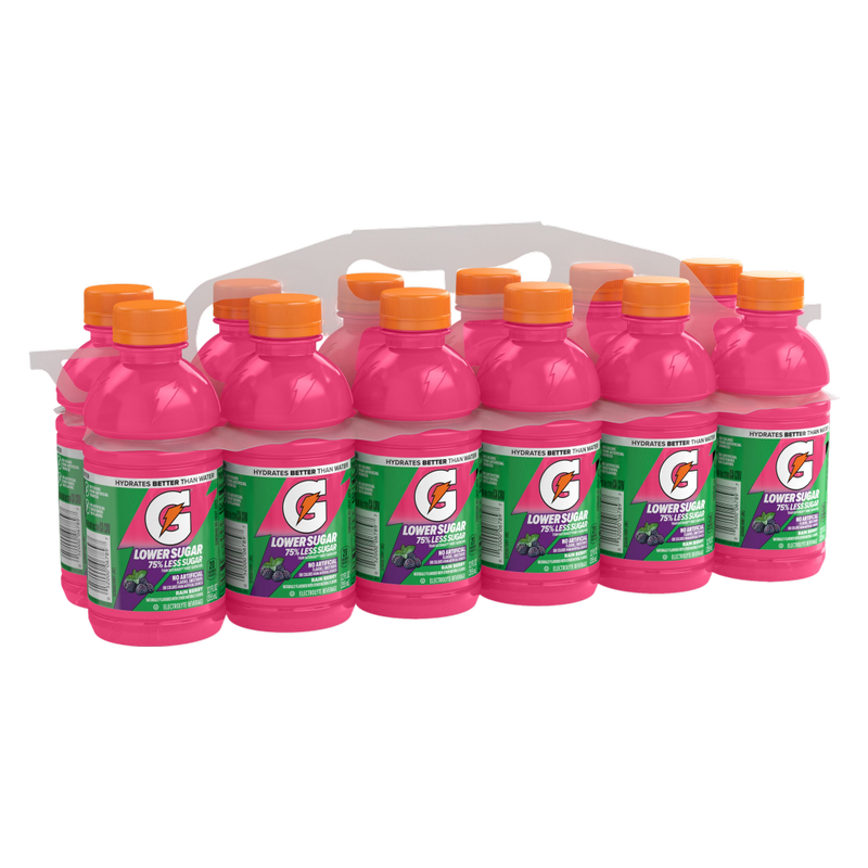 Gatorade Lower Sugar Rain Berry 12ct 12oz Btl