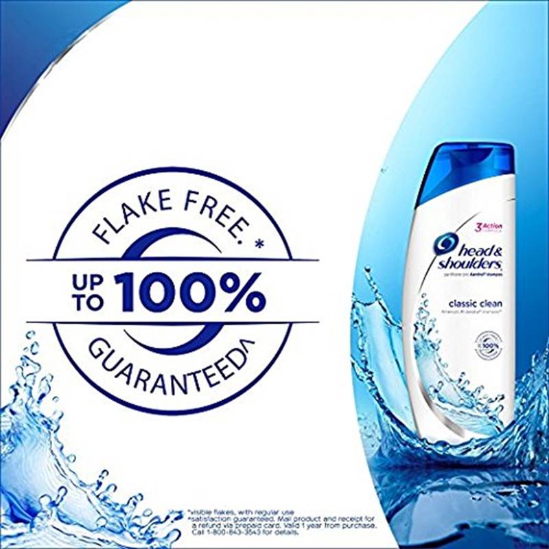 Head & Shoulders Classic Clean Daily-Use Anti-Dandruff Paraben Free Shampoo, Trial Size 3 Fl Oz