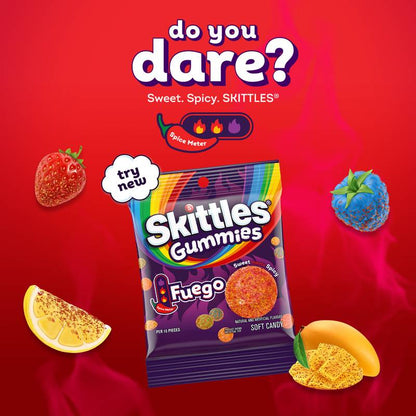Skittles Gummies Fuego Sample 4.2oz