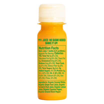 Vive Organic Immunity Boost Cayenne, Ginger & Turmeric Shot 2oz
