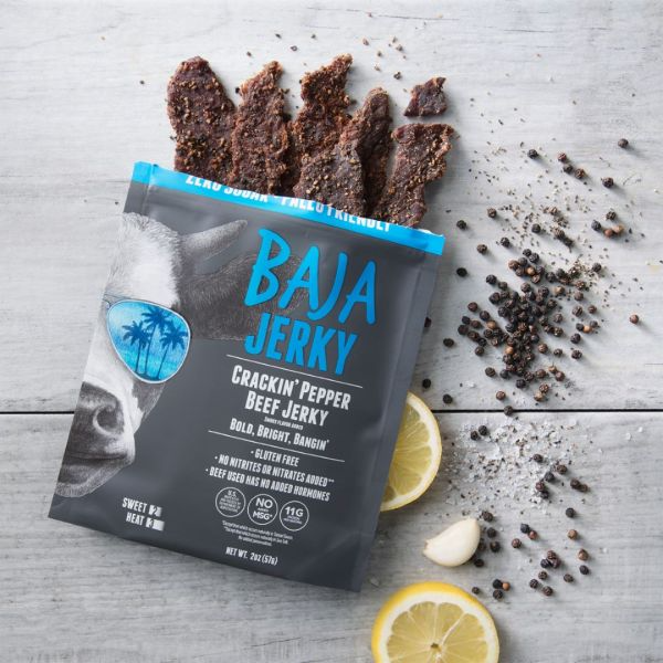 Baja Jerky Crackin' Pepper Beef Jerky 2oz
